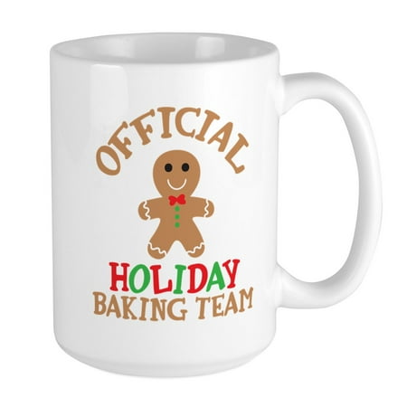 

CafePress - Official Holiday Baking Team Large Mug - 15 oz Ceramic Large Mug