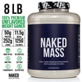 thumbnail image 3 of Proteína en polvo para ganar peso NAKED Mass, 3,63 kg, 1250 calorías, 3 of 7
