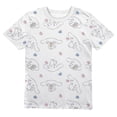 thumbnail image 4 of Playera Casual Cinnamoroll para Niña Manga Corta Blanca Azul Talla 8, 4 of 6