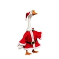 thumbnail image 4 of CuiLiyq Christmas Porch Goose Clothes, Santa Hat and Classic Santa Costume for 23 Inch Goose Statue, Fabric Decorative Clothing for Front Porch, Garden, Entryway and Holiday Display, 4 of 9