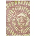 thumbnail image 2 of SAFAVIEH Capri Diamond Abstract Wool Area Rug, Plum/Mist, 4' x 6', 2 of 7