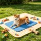thumbnail image 4 of Alfombrilla refrescante para perros y gatos, lavable, con base antideslizante, almohadilla de hielo portátil para aliviar el calor, múltiples tamaños, uso en interiores y exteriores., 4 of 6