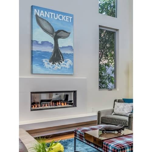 "Whale's Tale" Painting Print on Wrapped Canvas