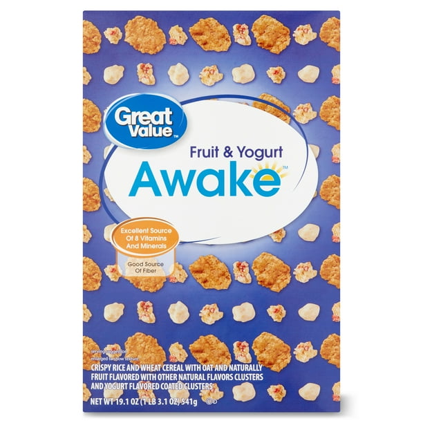 Great Value Fruit And Yogurt Clusters Awake Cereal, 19.1 oz