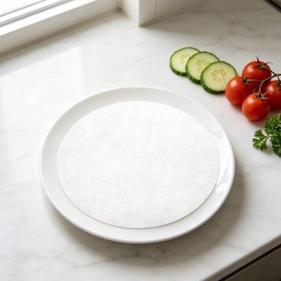 ETEREAUTY 60Pcs White Felt Plate Separators for Home Use Protecting Porcelain Ceramic Dishes