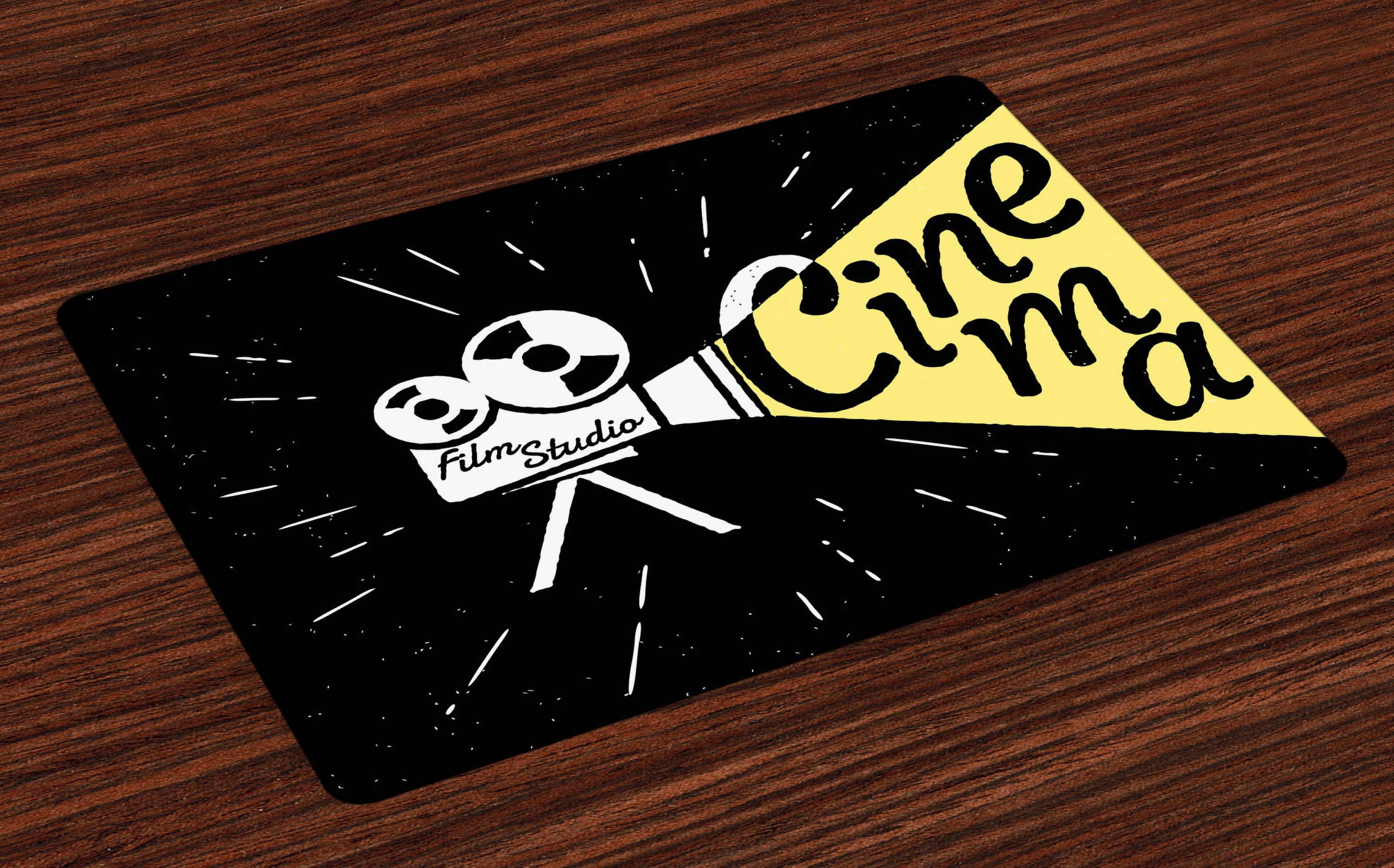 Ambesonne Movie Theater Place Mats Set of 4, Grunge Pattern, Standard ...