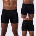 thumbnail image 4 of Charmo Men's Boxer Briefs Cotton Underwear Tag-Free Boxer Panties, 4 Pack, 4 of 7
