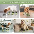 thumbnail image 4 of Kuoser Dog Socks for Small Dogs, 3 Pair Warm Anti-Slip Pet Paw Socks for Hardwood Floors, Green, L, 4 of 7
