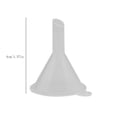 thumbnail image 2 of 1 Pcs Mini Plastic Funnel, Mini Plastic Narrow-Mouth Bottle Funnel, Small Funnel Mini Funnel Clear Plastic Funnels for Lab Bottles, Essential Oils, Perfumes, Spices, Sand Art, 2 of 4