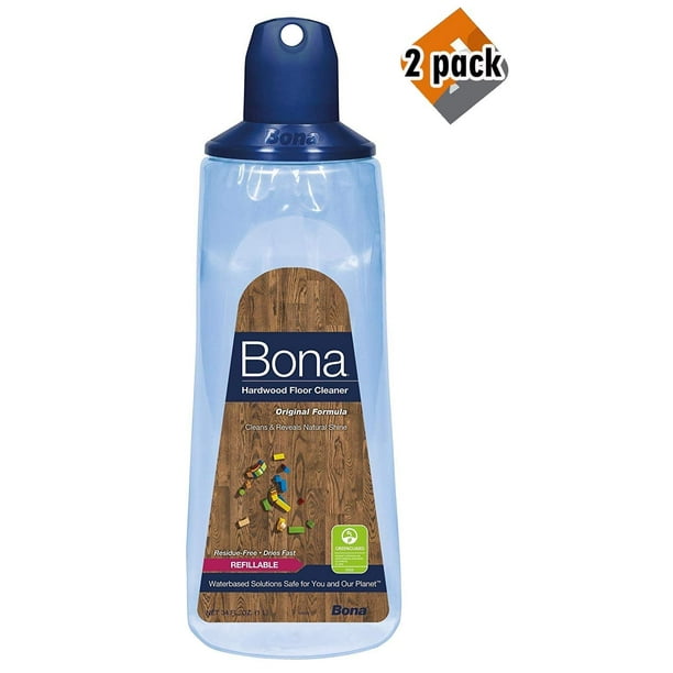 Bona Hardwood Floor Cleaner Refillable Cartridge, 34 oz, 2 Pack