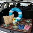 thumbnail image 2 of KUIFORTI Tribal Aztec Car Trunk Liner 29" x 39" All Weather Trunk Protection Cargo Liner Fits Most Cars, SUVs & Trucks Durable Cargo Mat Rear Trunk Line, 2 of 7