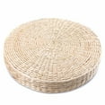 thumbnail image 4 of Bobasndm Seat Cushion, Rattan Tatami Cushion Breathable Widely Applied Comfortable Round Straw Weave Handmade Pillow for Floor (40cm), 4 of 9