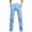 Sky Blue, variant on Antqov Jeans for Men, Solid Color Slim Skinny Straight Leg Pants with Pockets, Trendy Fashion Jeans Pants