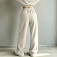 thumbnail image 6 of ByworldtasicNo Boundaries Women's Vertical Rib Knit Cargo Sweatpants, High Waist Wide Leg Casual Joggers with Side Pocket, 6 of 8
