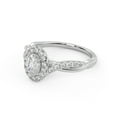thumbnail image 3 of AFFY Twisted Halo Solitaire Engagement Rings for Women, 0.70 Cttw Oval And Round Cut Lab Grown Diamond Ring In 14K White Gold Over 925 Sterling Silver F-G-H, SI Quality Ring Size-8.5, 3 of 6