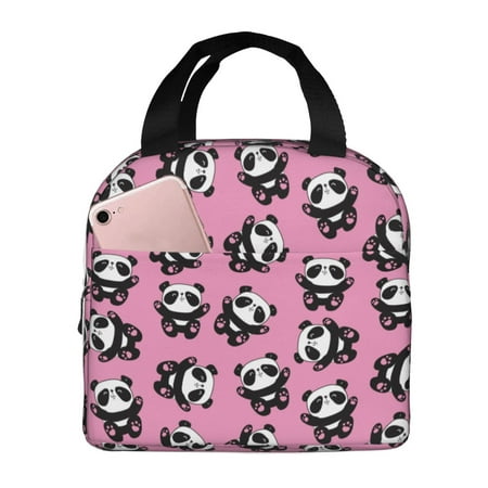 Insulated Lunch Bag for Women Men - Cute panda Leakproof Cooler Lunch Box for Women Men  Lunch Tote Bags for Work School Picnic Travel