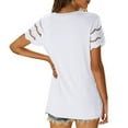 thumbnail image 4 of Camiseta de encaje para mujer, manga corta, camiseta de verano para mujer, diseñada para precisión, 4 of 6