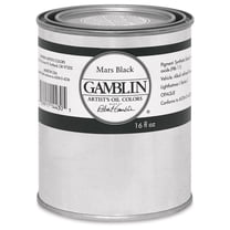 Gamblin Artist's Oil Color - Mars Black, 16 oz Can