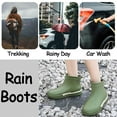 thumbnail image 5 of AUXDIQ Rain Boots Women Short Ankle Waterproof Rain Shoes Outdoor Garden Shoes, 5 of 6