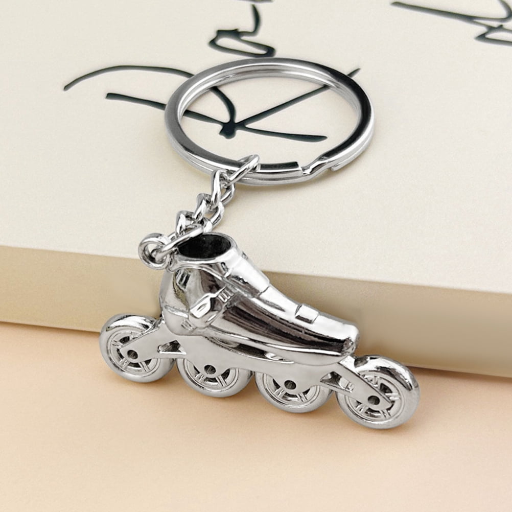 11pcs Roller Skating Keychain Key Ring Backpack Charm Bag Keychain Skating Lover Gift