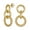 Gold, variant on Womens Timeless Twisted Rope 3 Tier Circle Door Knocker Hoop Earrings 1.70 Inch Gold Plated Light Weight