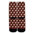 thumbnail image 2 of Function - 8-Bit Santa Pattern Black Fashion Sock, 2 of 3