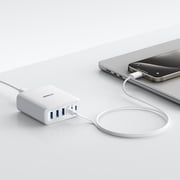 Anker 112W 6-Port Desktop Charging Station (USB-C/USB-A) Fast Charger, Cable Not Included