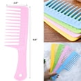 thumbnail image 2 of peines de dientes anchos para cabello rizado, cepillo grande para desenredar el cabello mojado para mujeres y niñas, 2 of 4