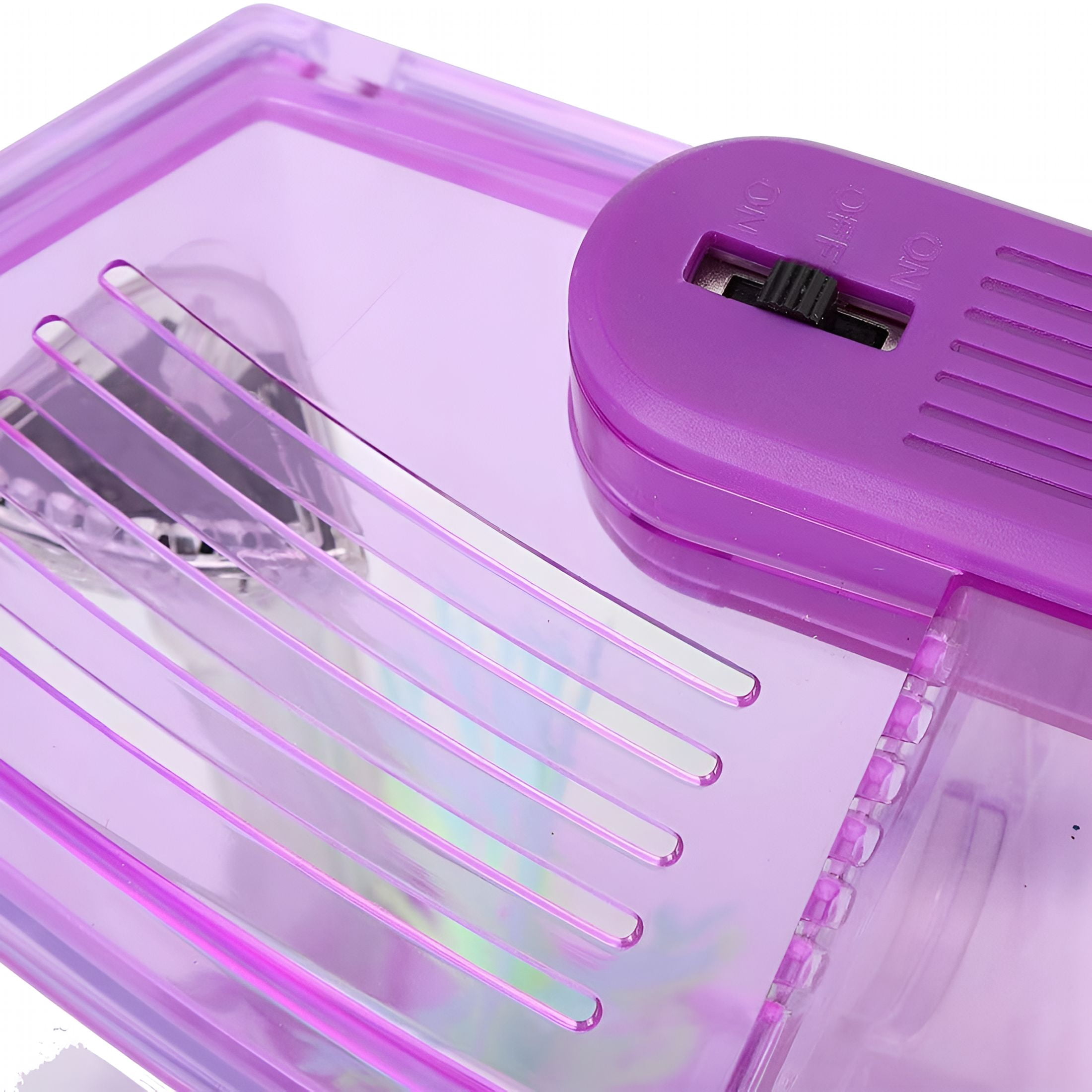 ACDANC Mini Aquarium, Tank Divider with LED Light Filter, Small Fish Tank for Betta Fry Isolation, Acrylic Plastic Aquarium Kit, Portable Desktop Fish Bowl for Home Office