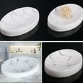 thumbnail image 4 of ACDANC Bar Soap Holder for Shower Marble Dish Tray Home Accents Decor Dishes Bathroom Container White, 4 of 6