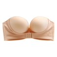 thumbnail image 1 of Jumpingount Sujetador para mujer Lencería sin tirantes Cierre frontal Sujetador Color piel 38AB Ropa interior Color de piel 34AB, 1 of 1