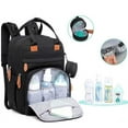 thumbnail image 3 of Diaper Bag Backpack Large Baby Nappy Changing Bags Multifunction Waterproof Travel Back Pack Organizer Maternity Bag (Gray), 3 of 7