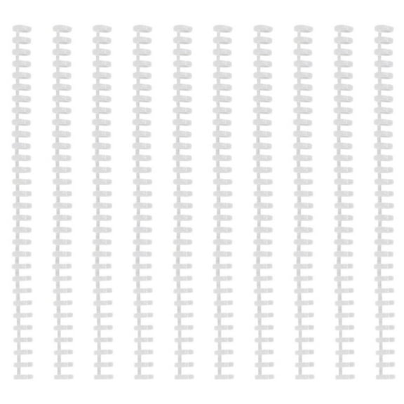 OUNONA 10-Pack Plastic Spiral Binding Strips for Notebooks, 30-Hole A4 Coil Binding Accessories for School and Office Use