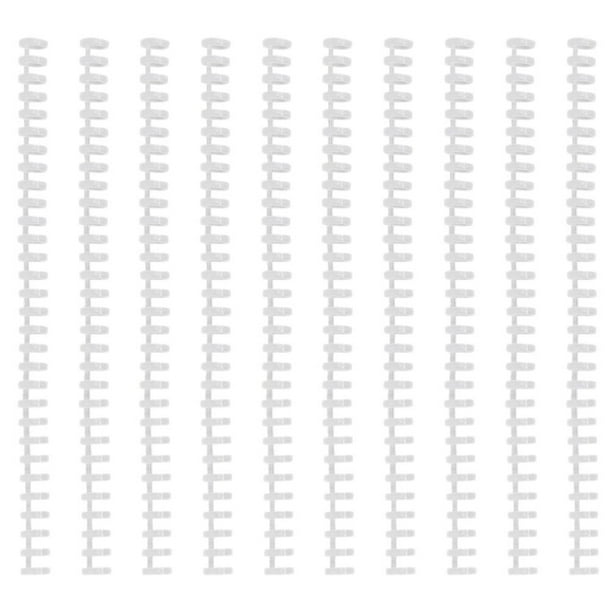 EeaseMX 10 tiras de espiral de plástico para encuadernación de cuadernos, 30 agujeros, espirales para cuadernos A4 y B5