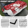 thumbnail image 5 of Yuyamidu Cute Snwoman Golf Cart Seat Covers with Pockets, Santa Claus Golf Seat Covers for Cart for 2-Person Seats Cute Club Car Golf Cart Accessories, Christmas, 5 of 7