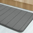 thumbnail image 4 of Unique Bargains 2Pcs Soft Memory Foam Bath Mat 17" x 24" Non Skid Gray, 4 of 8