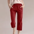 thumbnail image 2 of Kids Comfortable High Waisted Wide Leg Pants Drawstring Elastic Trousers Comfy Straight Leg Long Pants With Pockets, 2 of 5