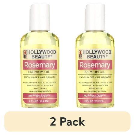 (2 pack) Hollywood Beauty Rosemary Oil for Hair Scalp and Skin 2 fl oz All Hair Type Unisex (2 pack) Hollywood Beauty Rosemary Oil for Hair Scalp and Skin 2 fl oz All Hair Type Unisex