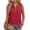Wine, variant on Women's Linen Tank Tops Pleated Cotton Linen V Neck Sleeveless Button-Down Solid Color Pullover Womens Tops Fashion Floral Design Casual Vest Top V Neck Tops Summer Going Out Top Beige L