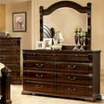 thumbnail image 2 of Bowery Hill Modern 2-Piece Wood Dresser and Mirror in Cherry, 2 of 2