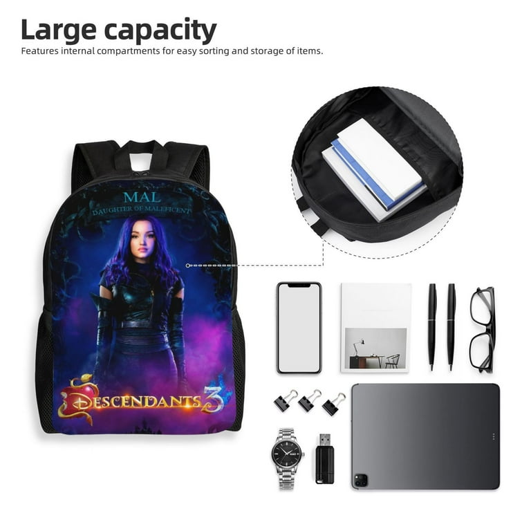 Descendants Mal Laptop Backpack Lightweight Basic Unisex