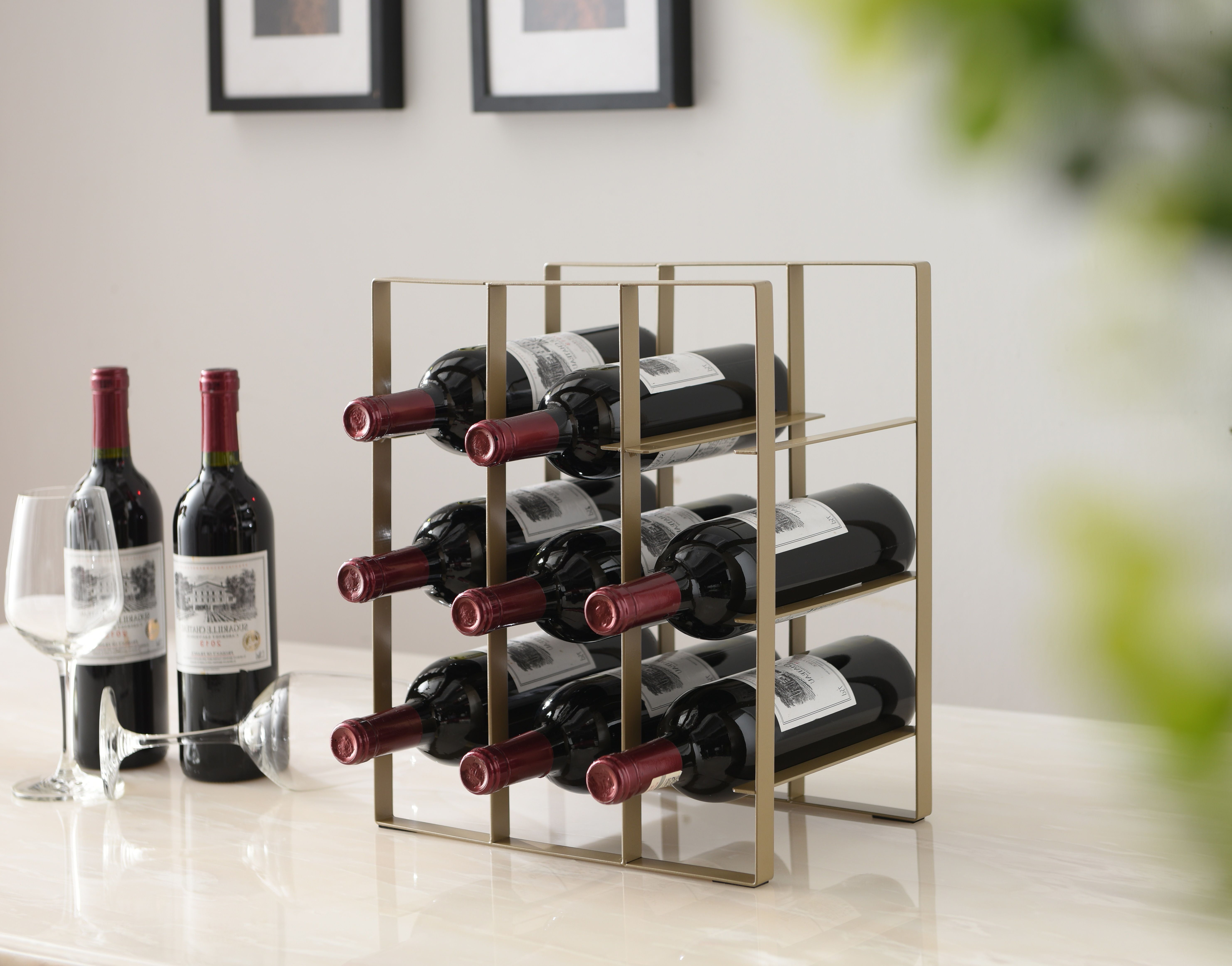 Food & Drink Miniatures Vino Black Wine Rack for a Dolls House 