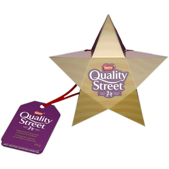 Étoile des fêtes NESTLÉ® QUALITY STREET® caramel, crème, praline 65 g