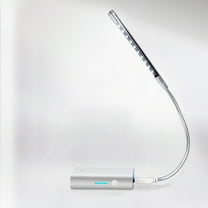 EXHUMKY Portable USB LED Night Light, Adjustable Flexible Snake Neck Desk Lamp for Reading, Study, and Office Use