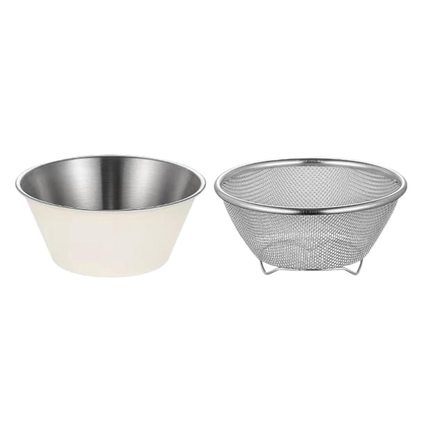 Juego de escurridor para ensalada, cuenco, herramienta de cocina, colador de malla Manual, cesta de almacenamiento, colador, cuenco para ensaladas,