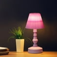 thumbnail image 4 of Slhenay Pink Lamp for Girls Bedrooms - Modern Small LED Table Lamp for Bedroom, Bedside Nightstand, Nursery, Cute Kids Lamp Small Adorable 5.5 Inch Kids Desk Lamp, 4 of 5