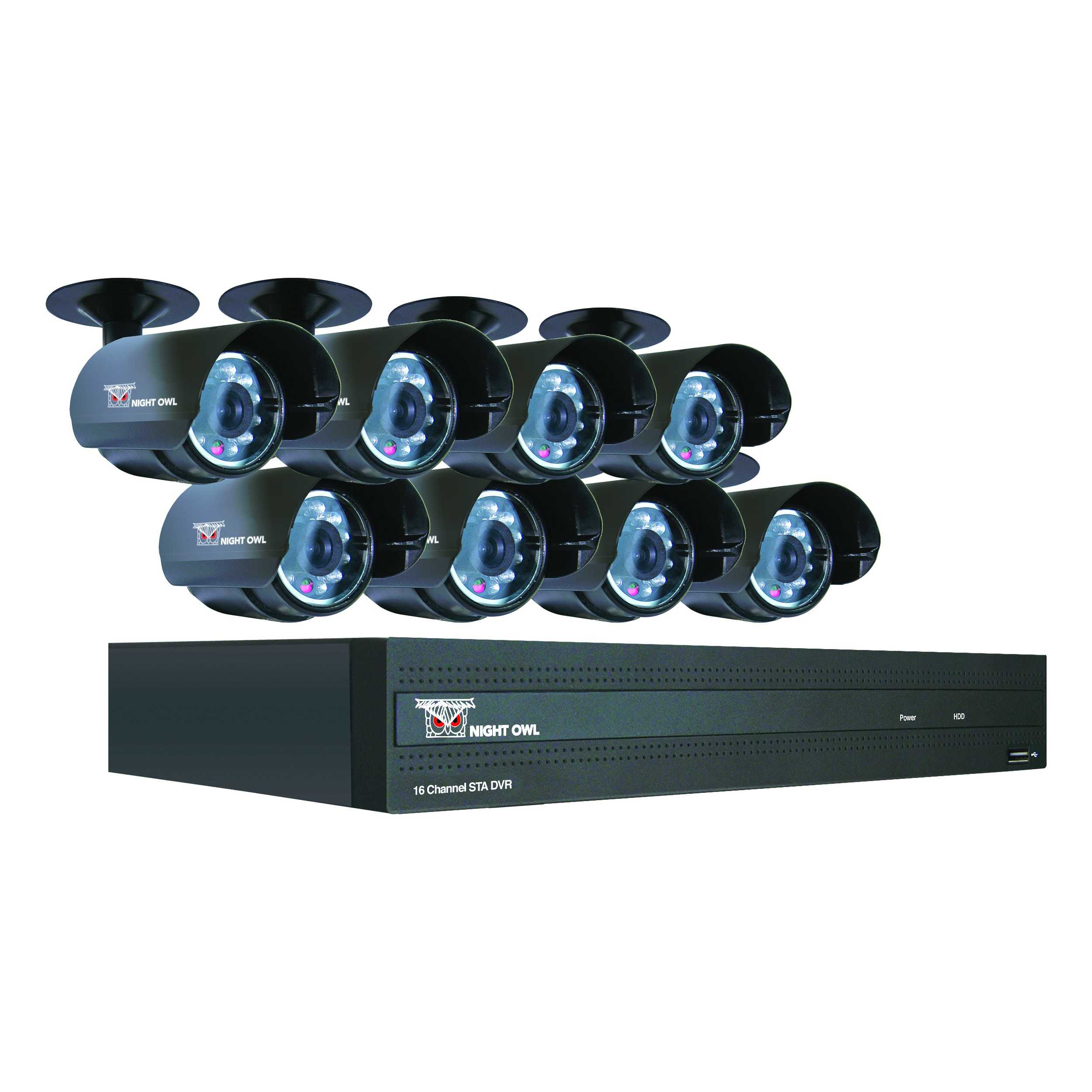 Night Owl STA168 16Channel DVR with 8 Cameras