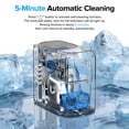 thumbnail image 5 of Auseo 18 lbs/24H Countertop Ice Maker Machine, 6 Bullet-Shaped Ice in 6 Min, Auto-Cleaning, White, 5 of 8