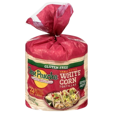 Don Pancho Thick White Corn Tortilla 5.25", 61.92 oz, 72 Count
