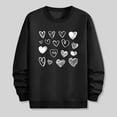 thumbnail image 5 of BEFOKA Mens T-Shirts Long Sleeve Crew Neck Sweatshirt For Mens Love Heart Printed Valentine'S Day Golf Shirts Plus Size Fall Tops Fall Blouses 2025 Graphic Outdoor Graphic Tops Blouse, 5 of 6